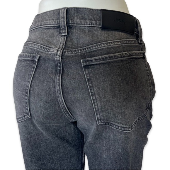 7 For All Mankind Easy Boy Bootcut high waist faded black cropped - Picture 8 of 11